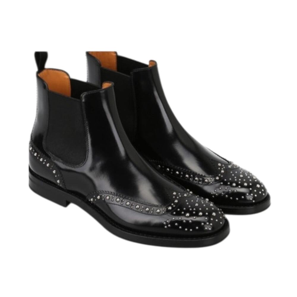 Church’s Artisanal Ketsby Met Studded Black Chelsea Boot- size EU 35
